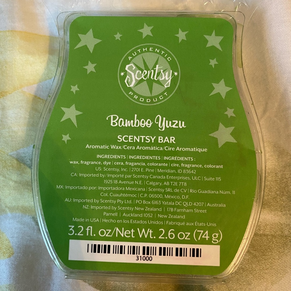Never used scents wax melt (Bamboo Yuzu)
